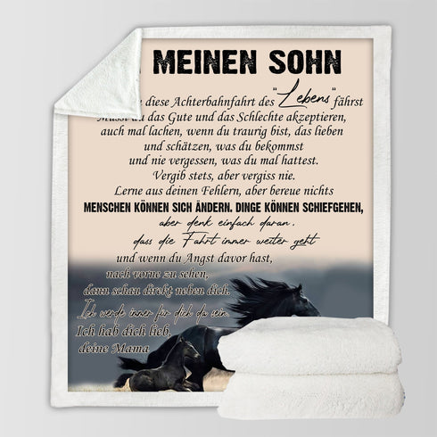 "An meine Sohn" Decke - Hengst